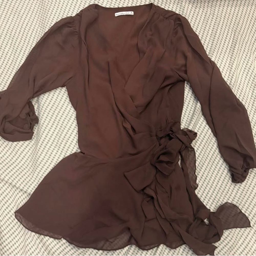 Abercrombie & Fitch Brown Mini Dress - Picture 3 of 3